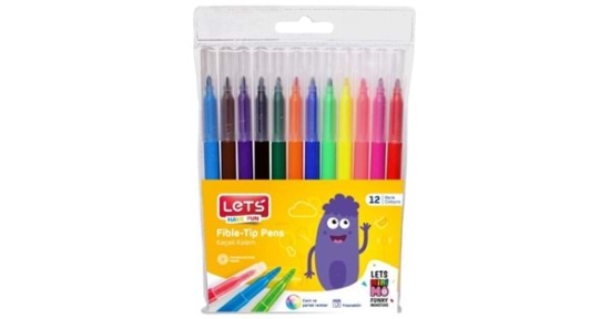 Lets 12 Renk Keçeli Kalem